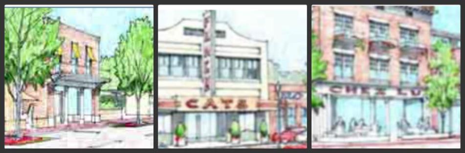 Artistic renderings of downtown